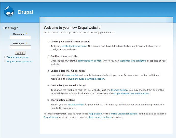 Crear cuenta en Drupal