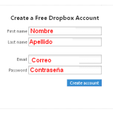Como crear una cuenta en Dropbox